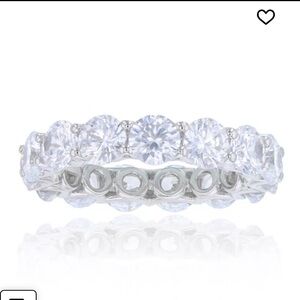 Cubic Zirconia Eternity Band. Rhodium Plated Sterling Silver Macy’s Fine Jewelry